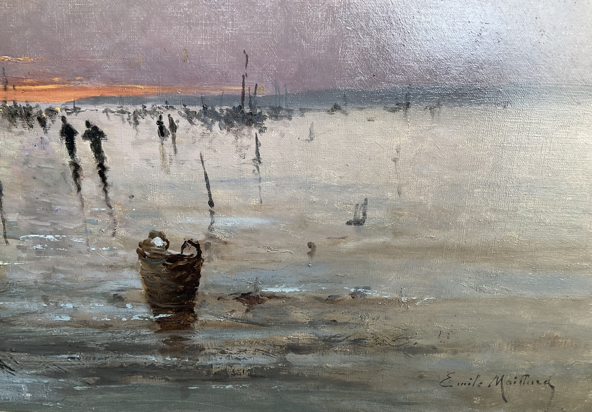 Landing Of Fish On Berck Beach By E Maillard-photo-2