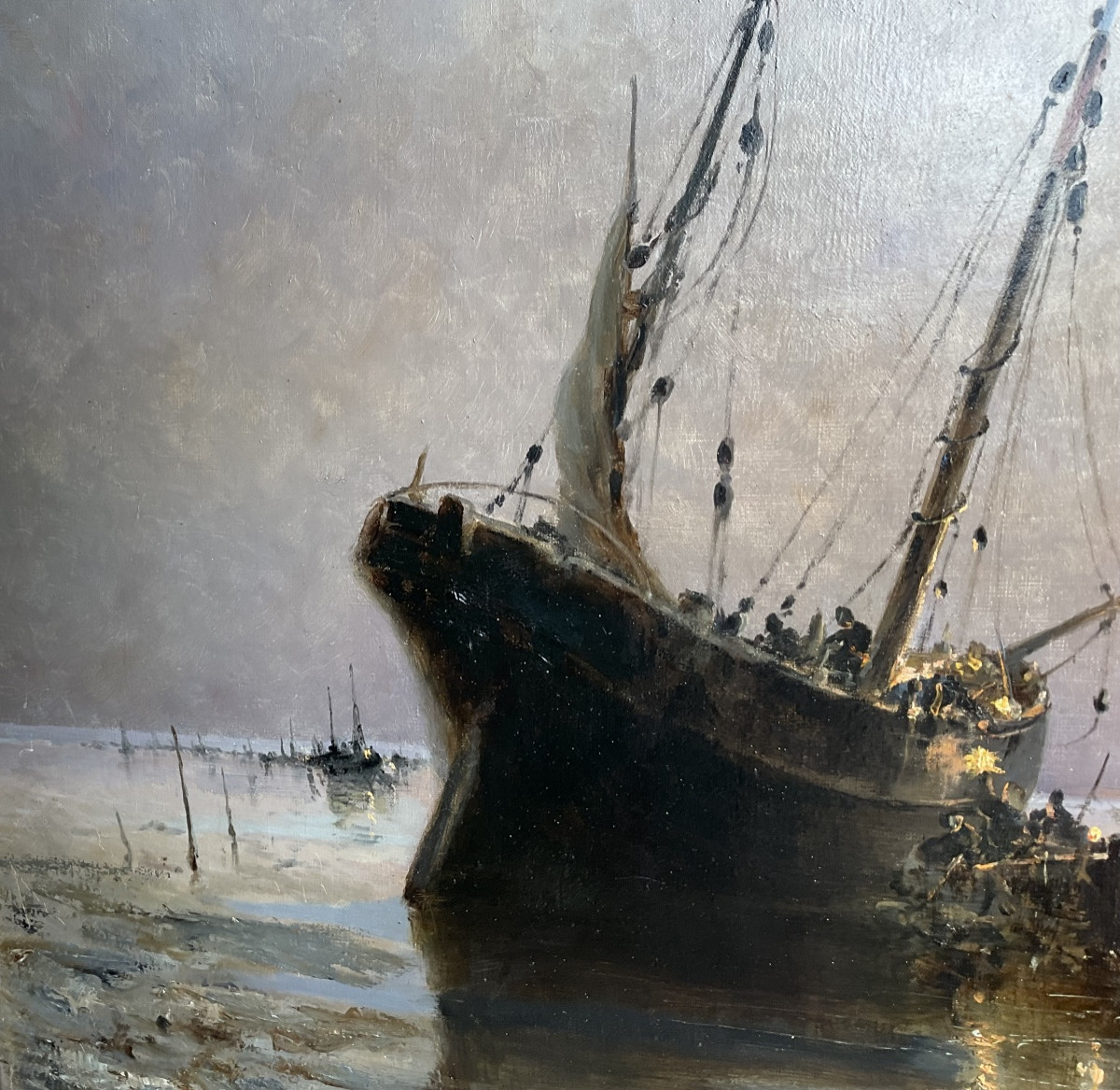 Landing Of Fish On Berck Beach By E Maillard-photo-4