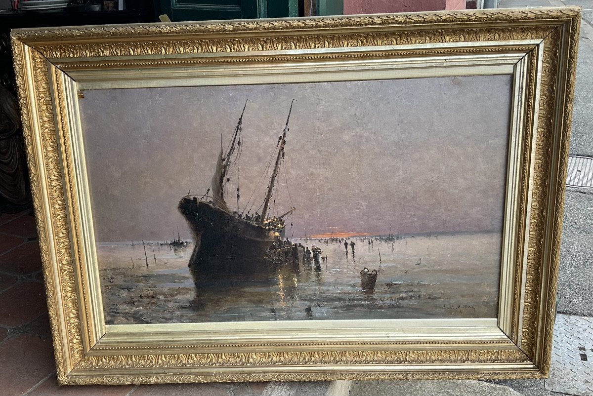 Landing Of Fish On Berck Beach By E Maillard-photo-2