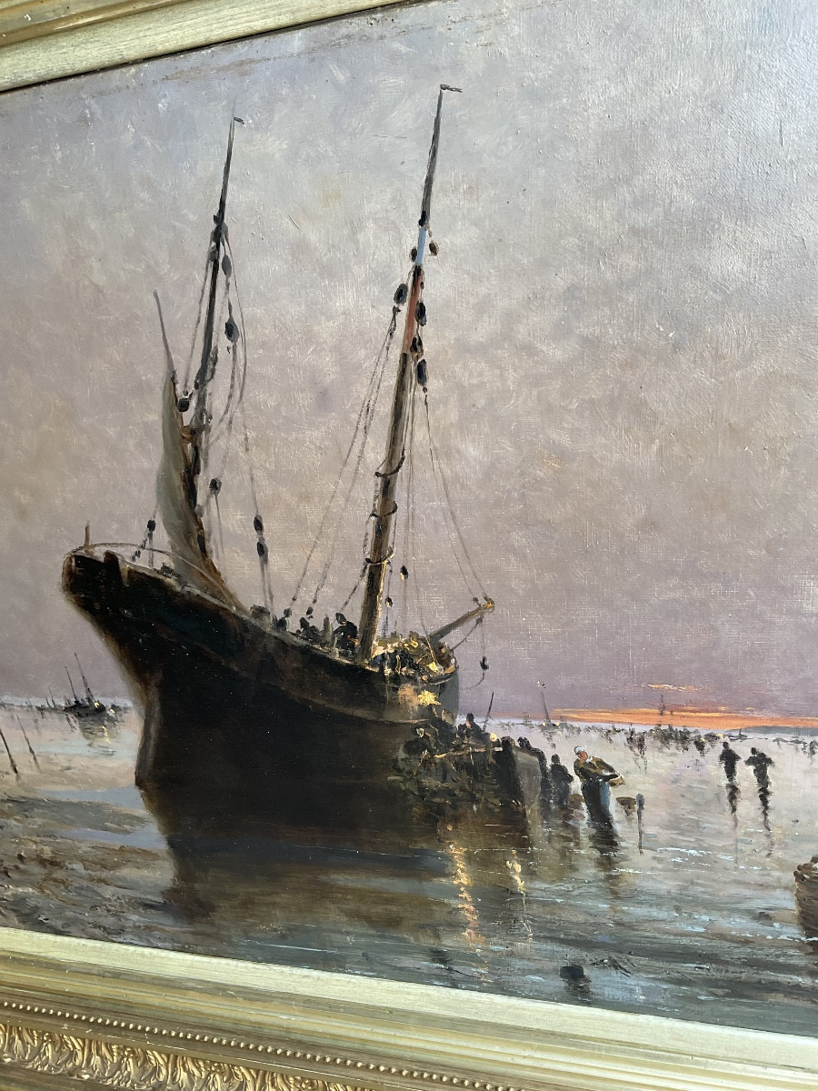 Landing Of Fish On Berck Beach By E Maillard-photo-3