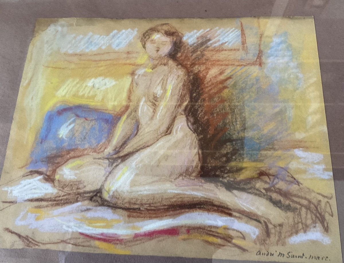 Nude By André St Marc Pastel-photo-2