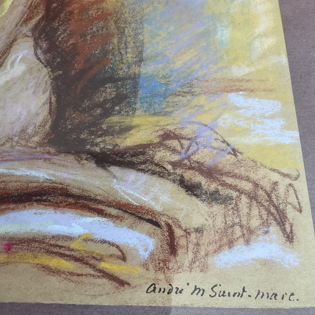 Nude By André St Marc Pastel-photo-3