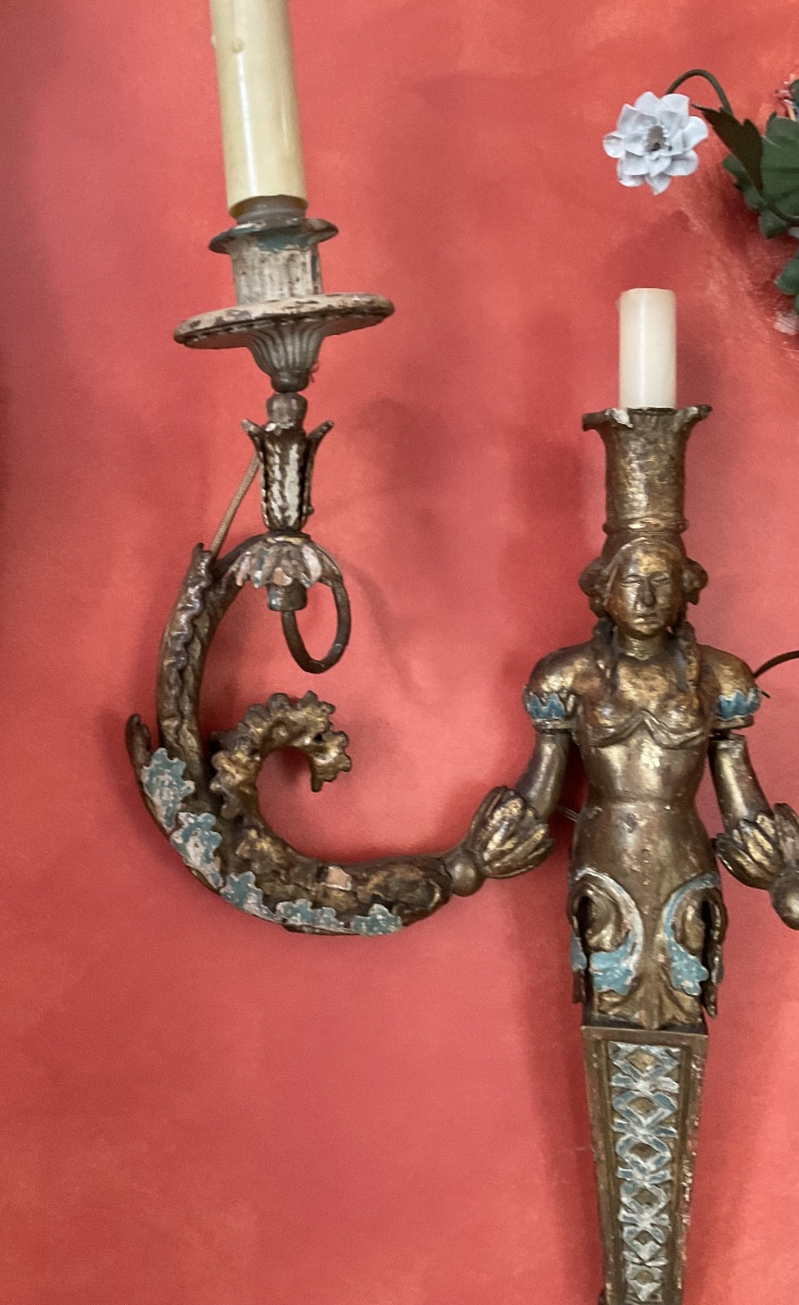 18th Century Italian Wall Lamp-photo-3