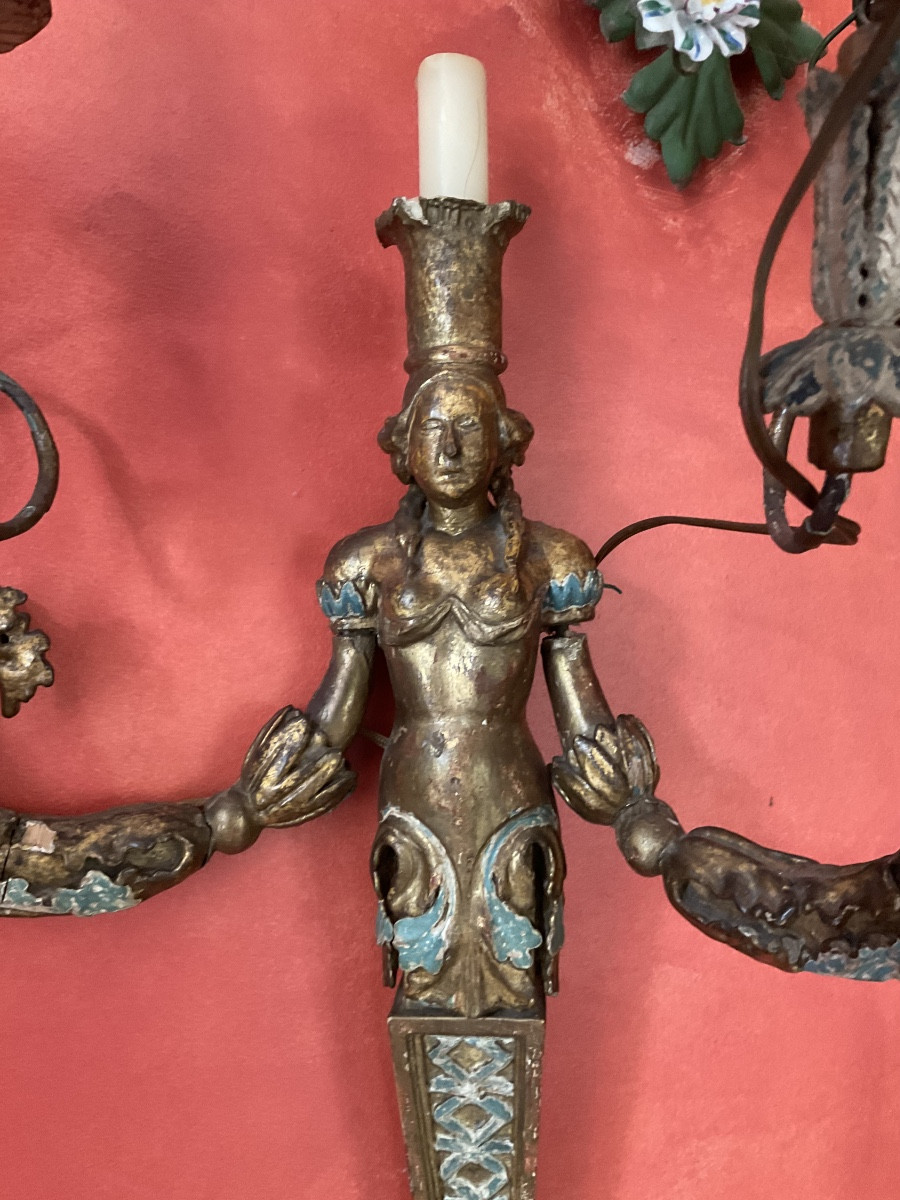 18th Century Italian Wall Lamp-photo-2