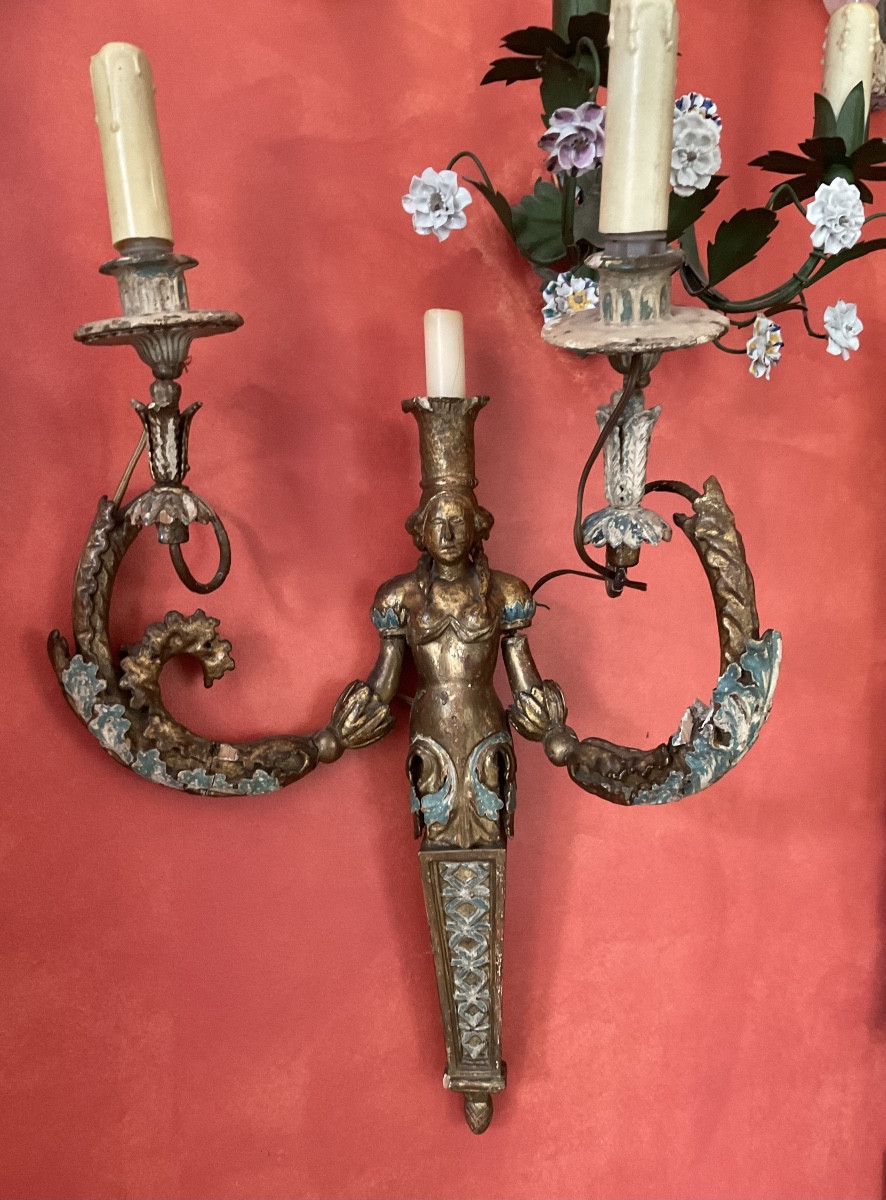 18th Century Italian Wall Lamp-photo-3