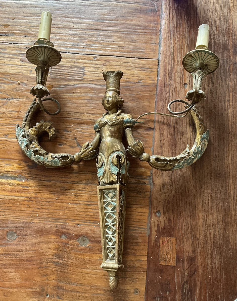 18th Century Italian Wall Lamp-photo-4
