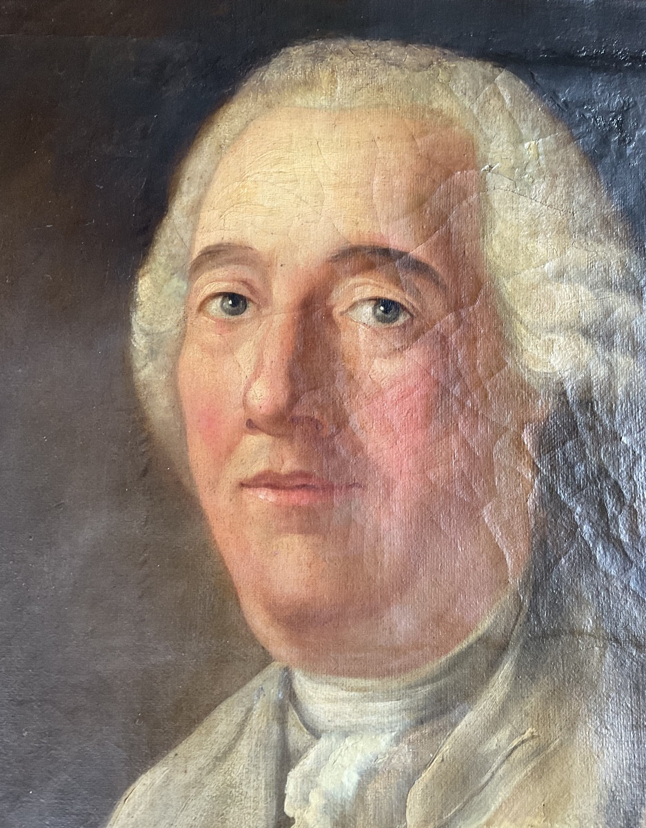 Portrait d’homme XVIIIe à l’épi de blé -photo-2