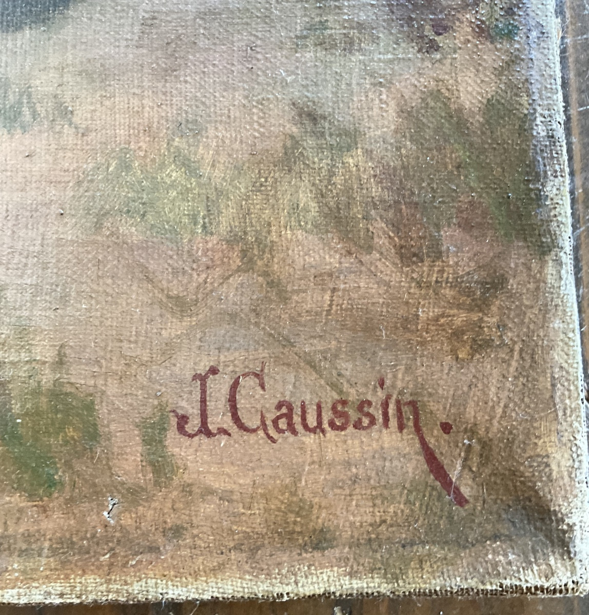 Le colonial Huile sur toile signee-photo-4