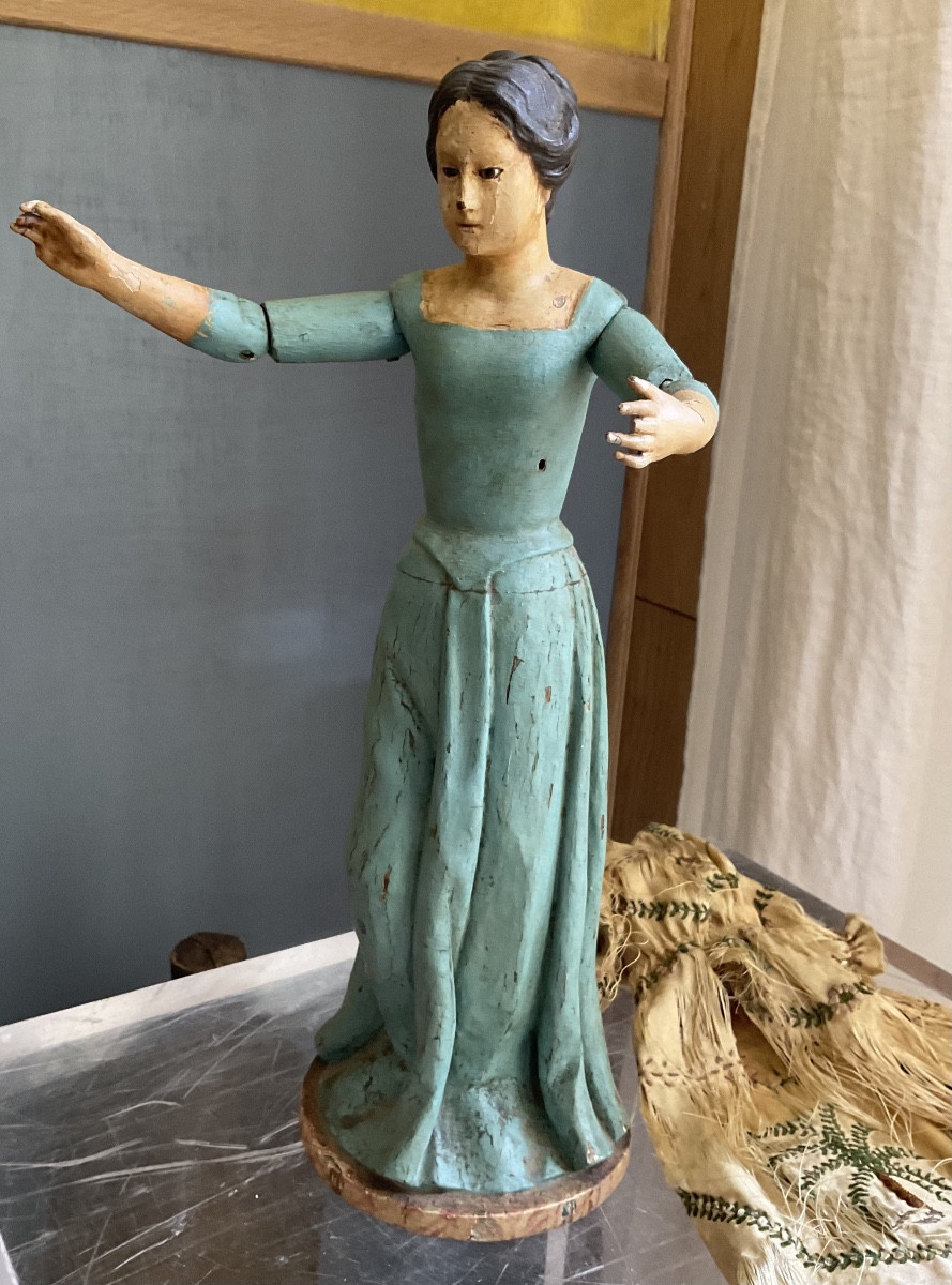 Italian Religious Statue, Dressed Or Not-photo-4