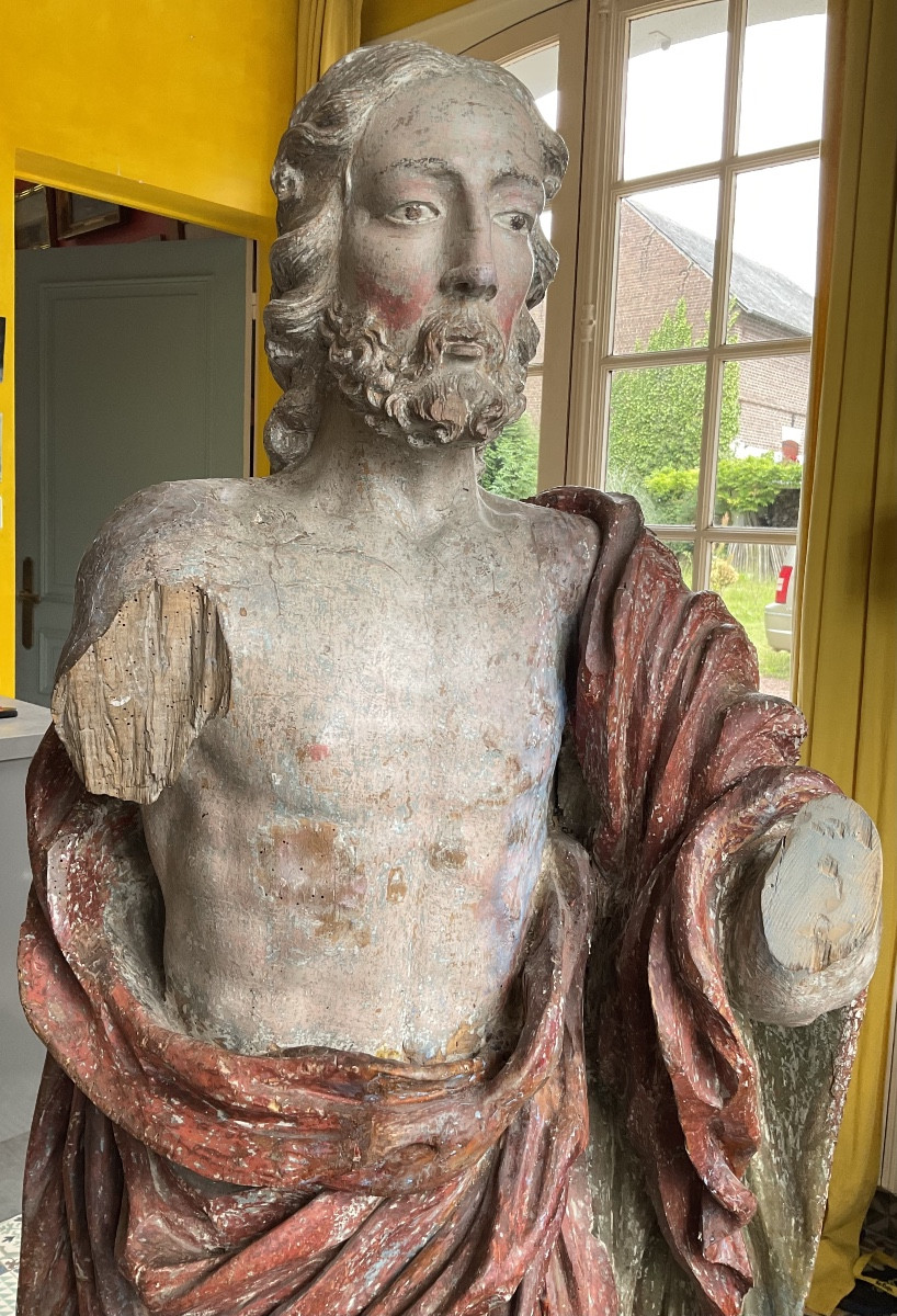 Saint John The Baptist 17th Century Height 1m 63-photo-1
