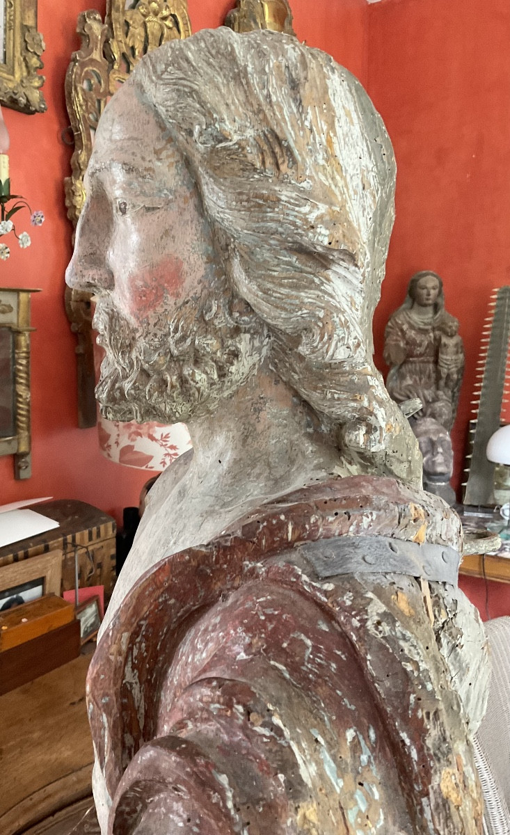 Saint John The Baptist 17th Century Height 1m 63-photo-5