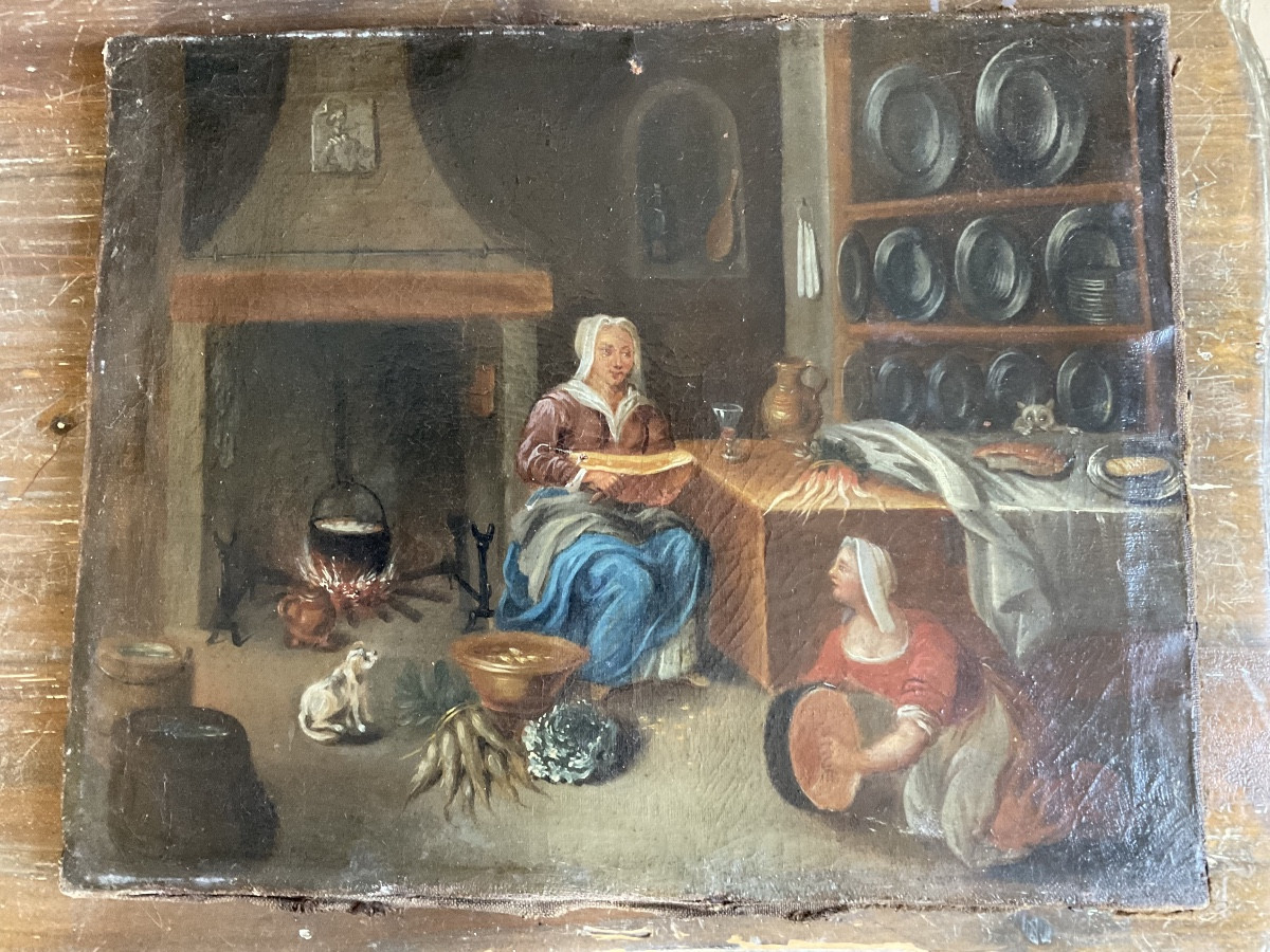 Interior Of A Late 18th Century Kitchen-photo-4