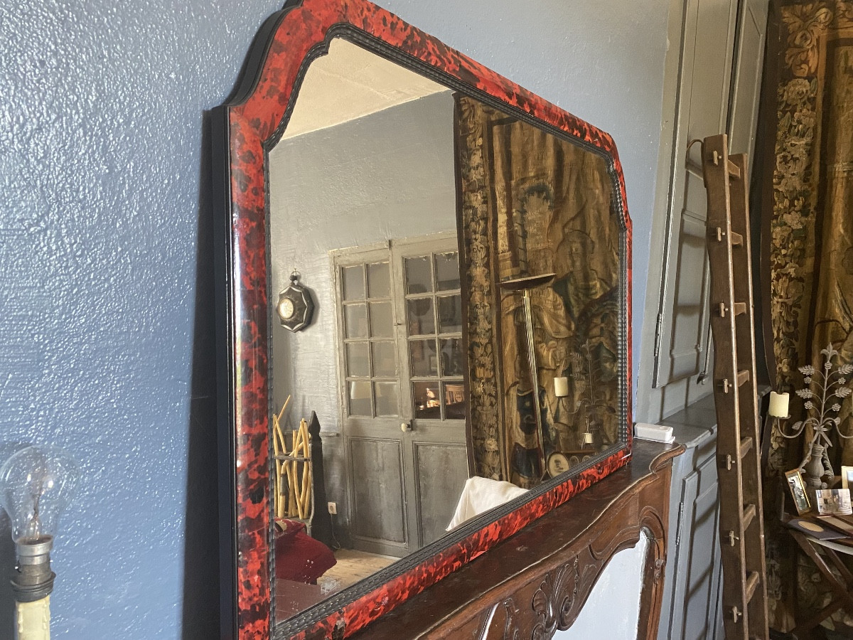 Miroir écaille de tortue XIXe 120/80