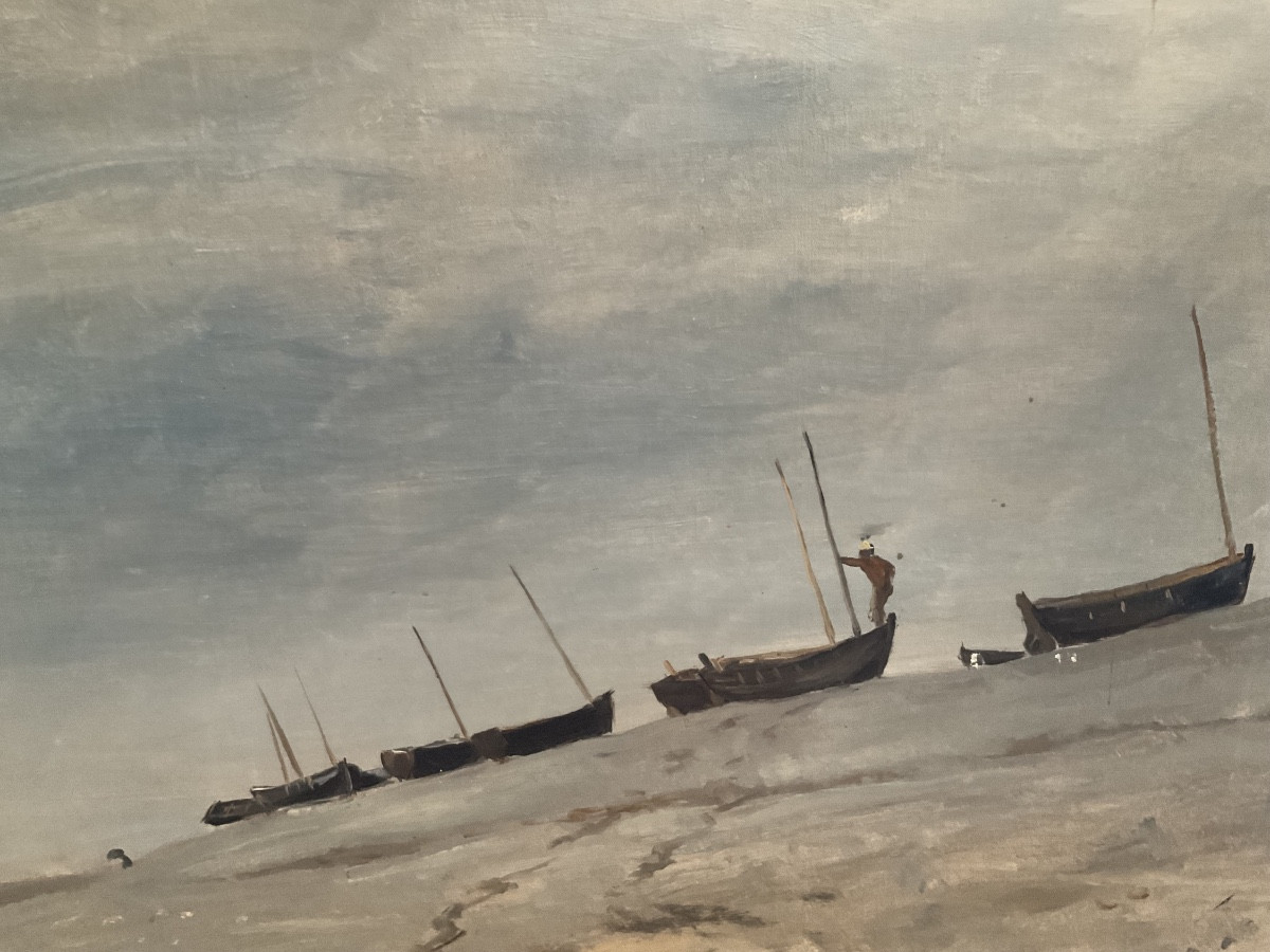 Bateaux échoués à Berck sur mer par Lepic