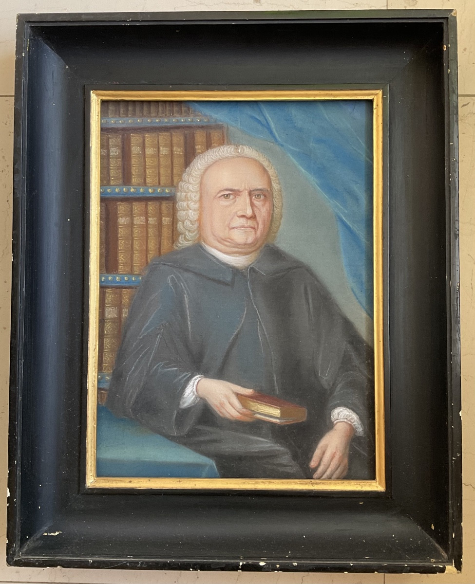 Pastel Of A Jesuit In His 18th Century Office-photo-2
