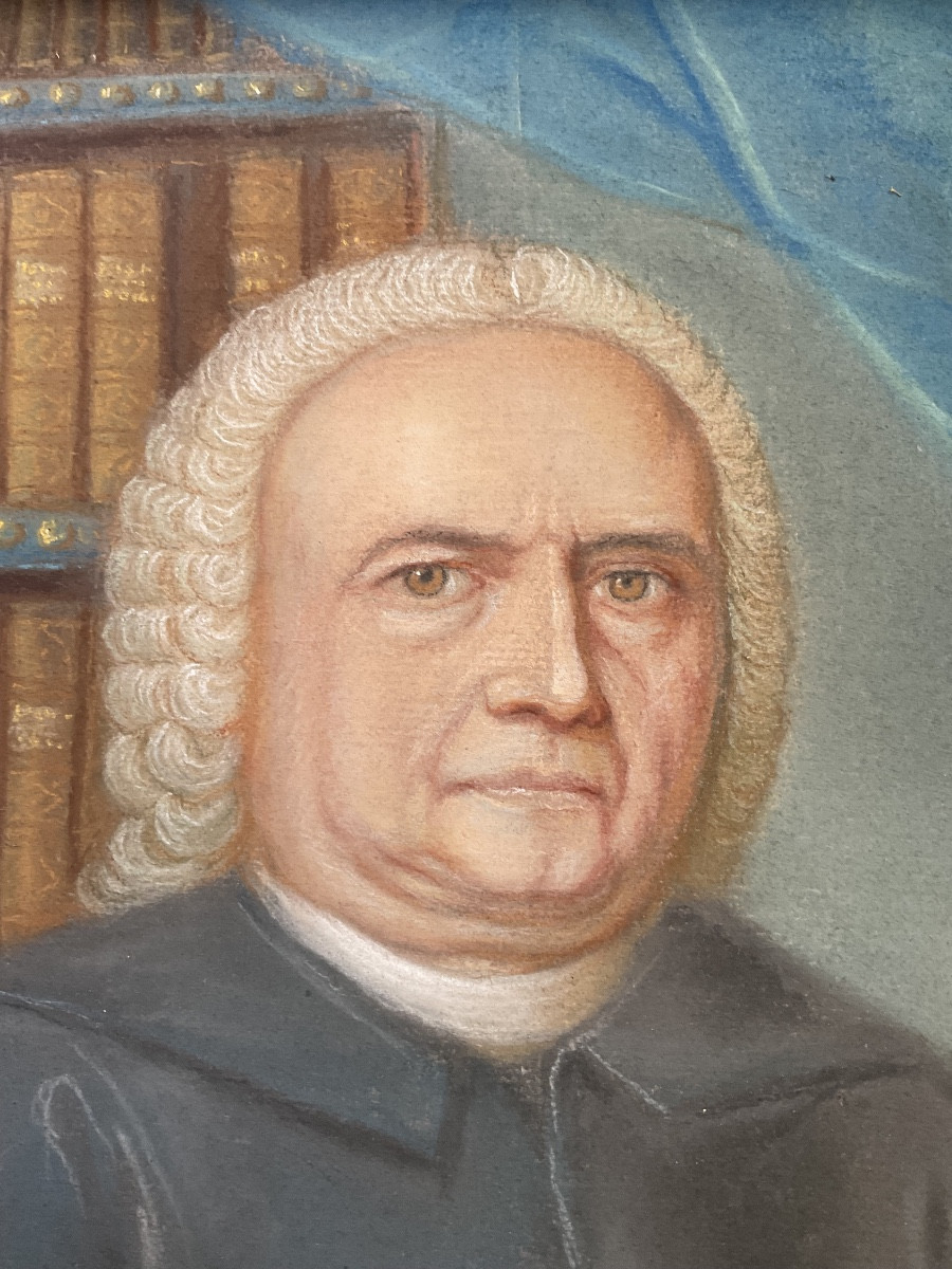 Pastel Of A Jesuit In His 18th Century Office