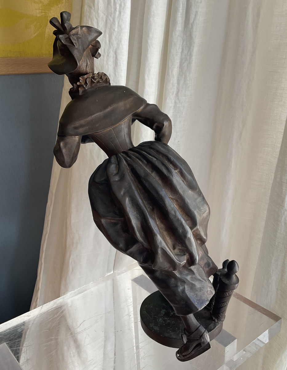 Bronze Georges Obiols The Skater-photo-2