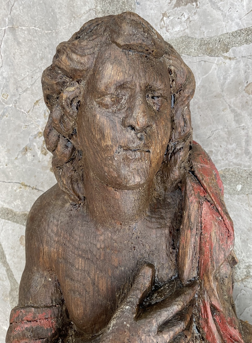Pair Of Flemish Angels, 18th Century-photo-1