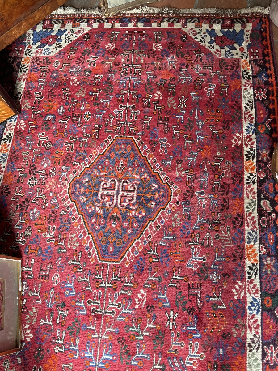 Tapis ancien fait main Ghashguai206 /133