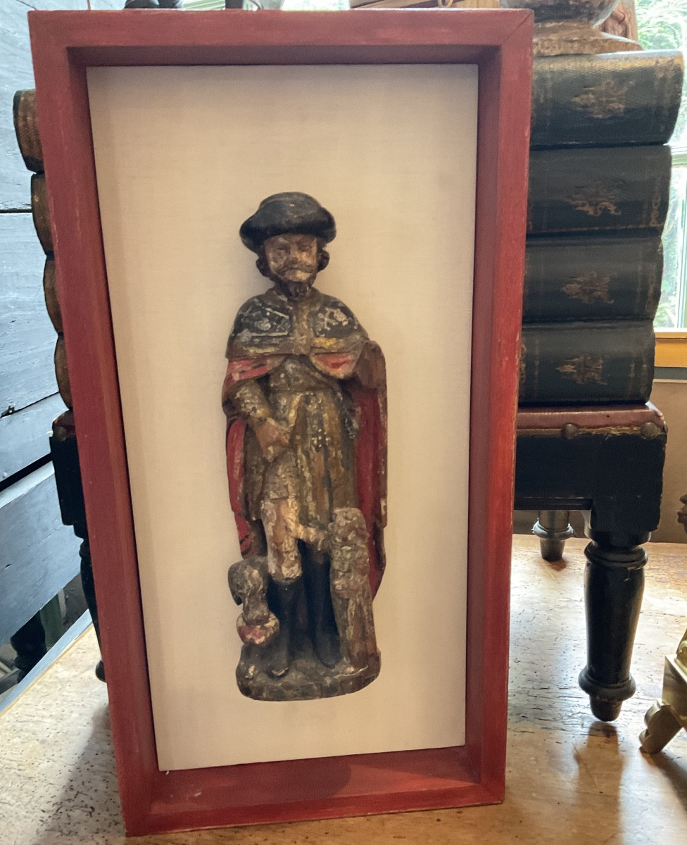 Saint Roch XVIIe dans un encadrement -photo-2