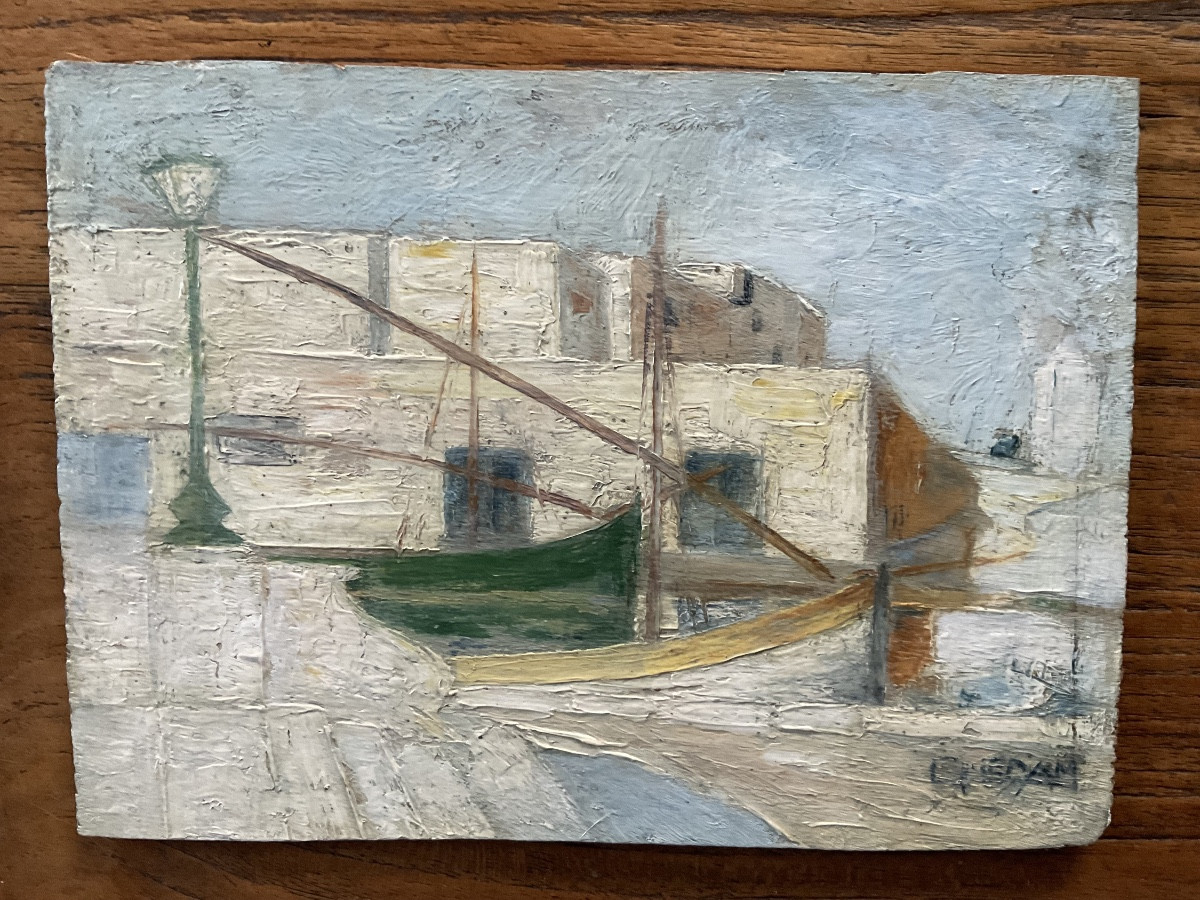 Panneau bateaux cubiste-photo-2