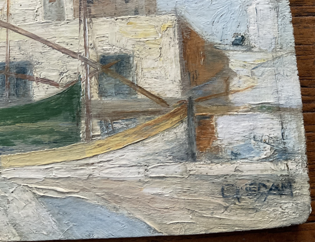 Panneau bateaux cubiste-photo-3