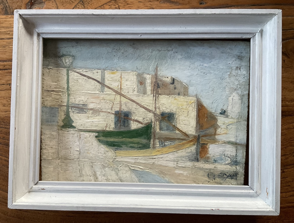 Panneau bateaux cubiste-photo-1
