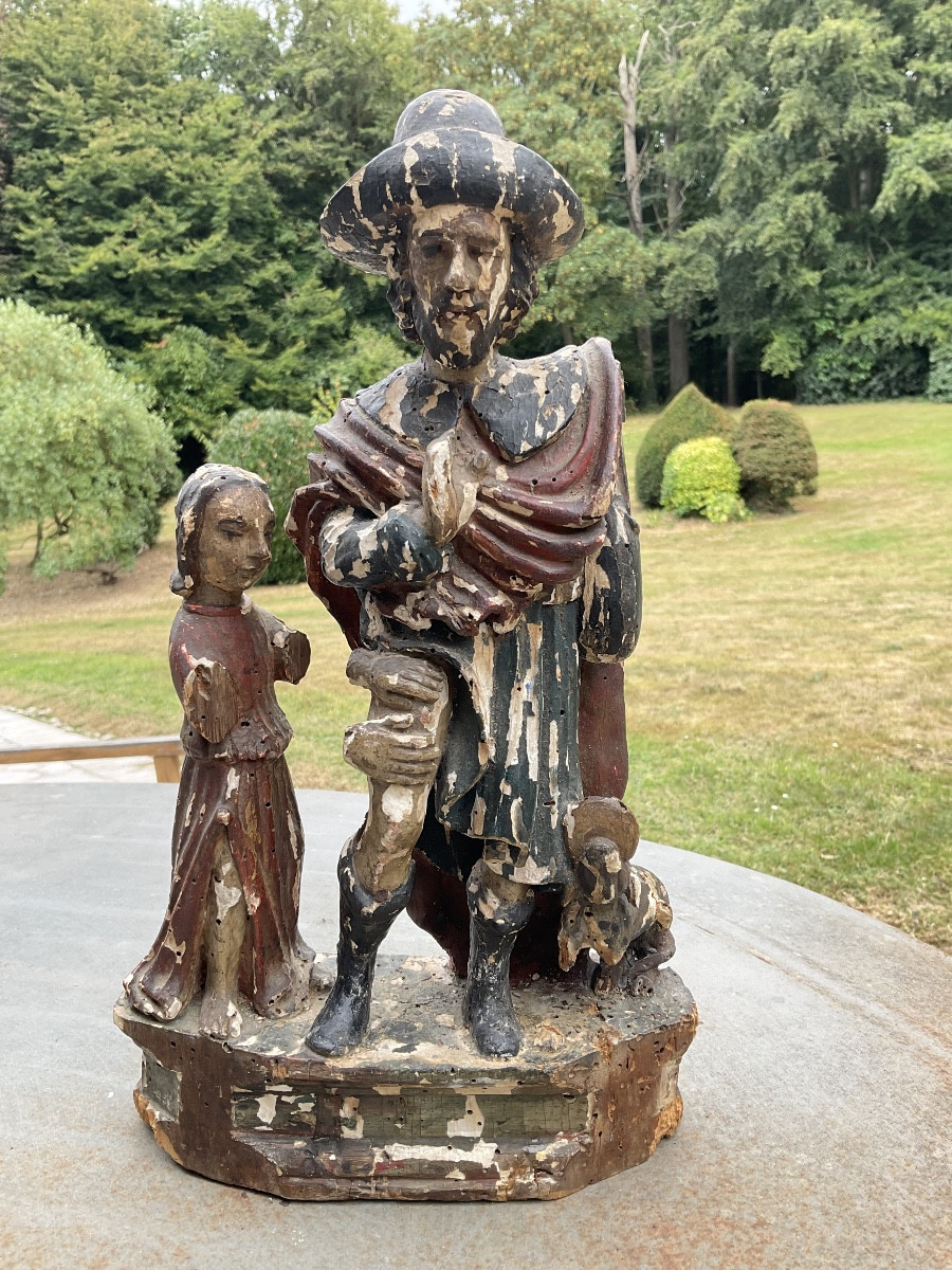 Saint Roch bois XVIIIe-photo-1
