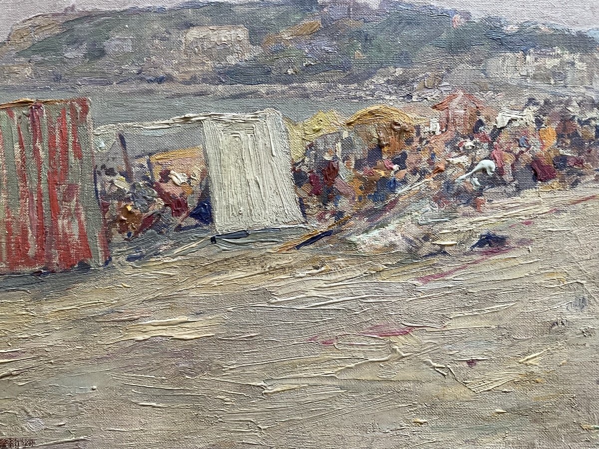 Bath Time Oil On Canvas-photo-2