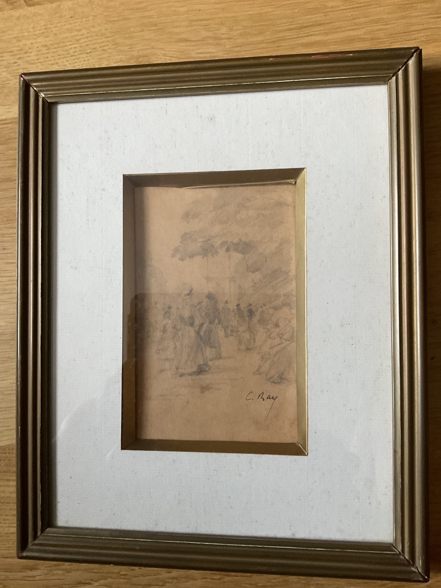 Dessin 1900 élégantes par Charles Ray 1871 /1918-photo-2