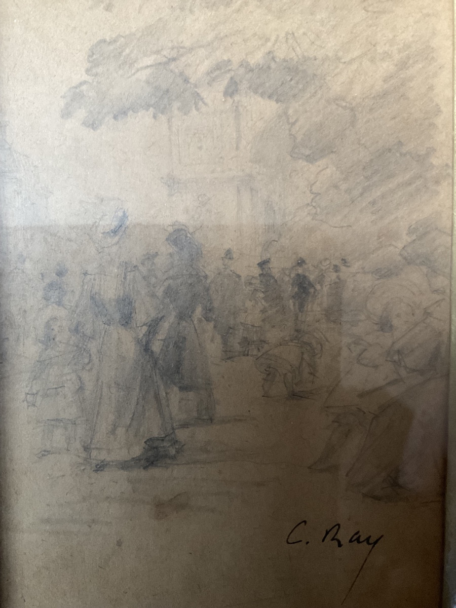 Dessin 1900 élégantes par Charles Ray 1871 /1918