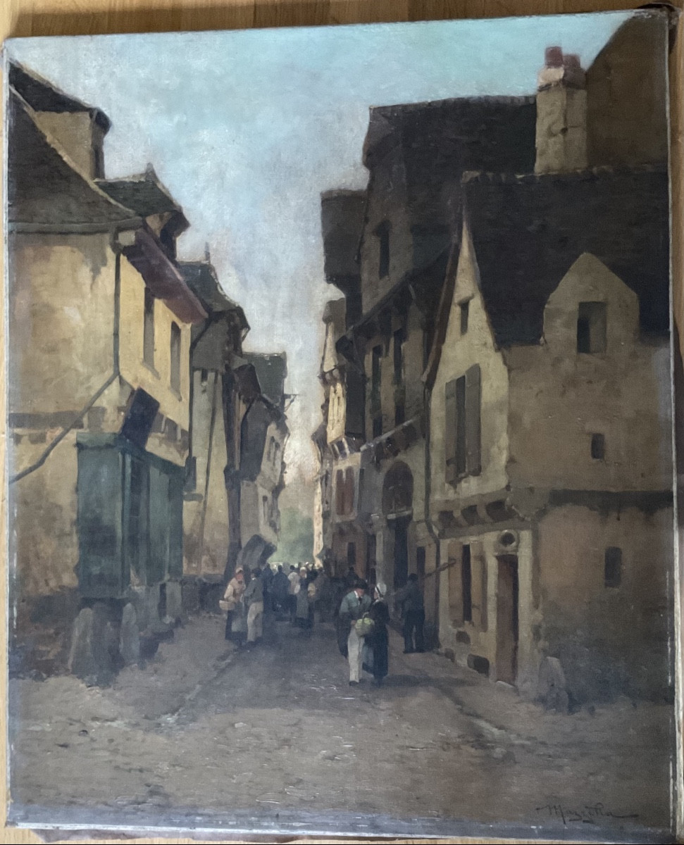 Marzella, A Busy Street In A Normandy Port-photo-4