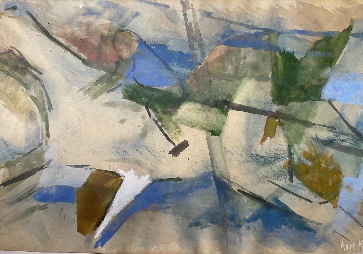 Art Kemink 1960 cavalier technique mixte