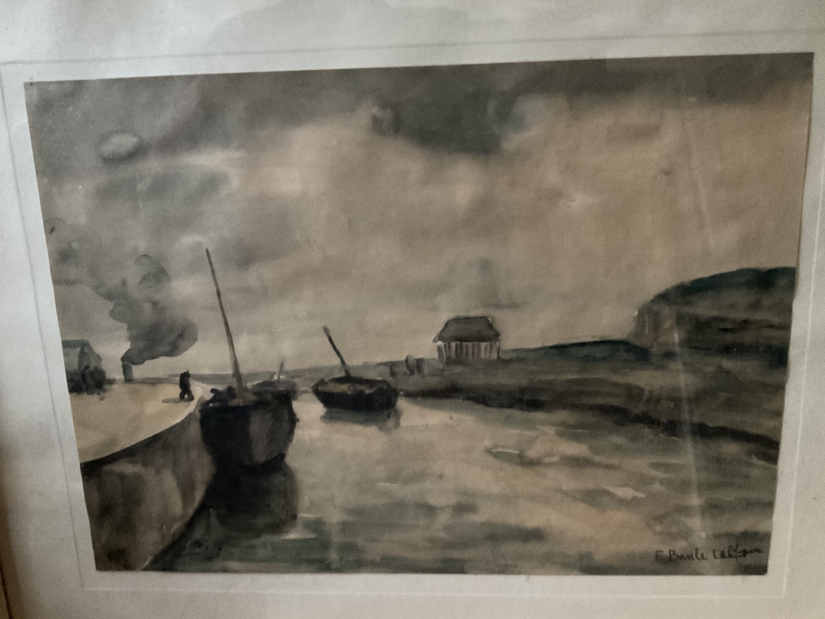 Aquarelles Paris et port par Basile Lebfevre-photo-4