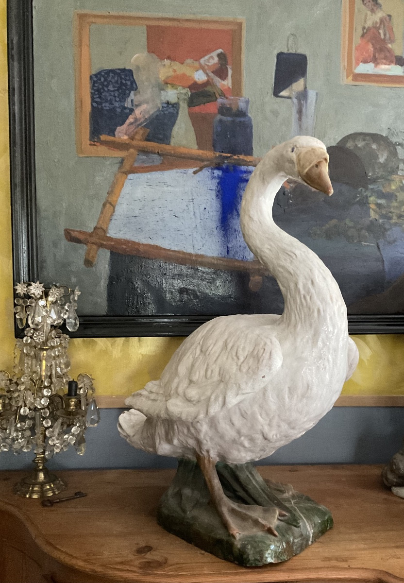 Life-size Earthenware Swan
