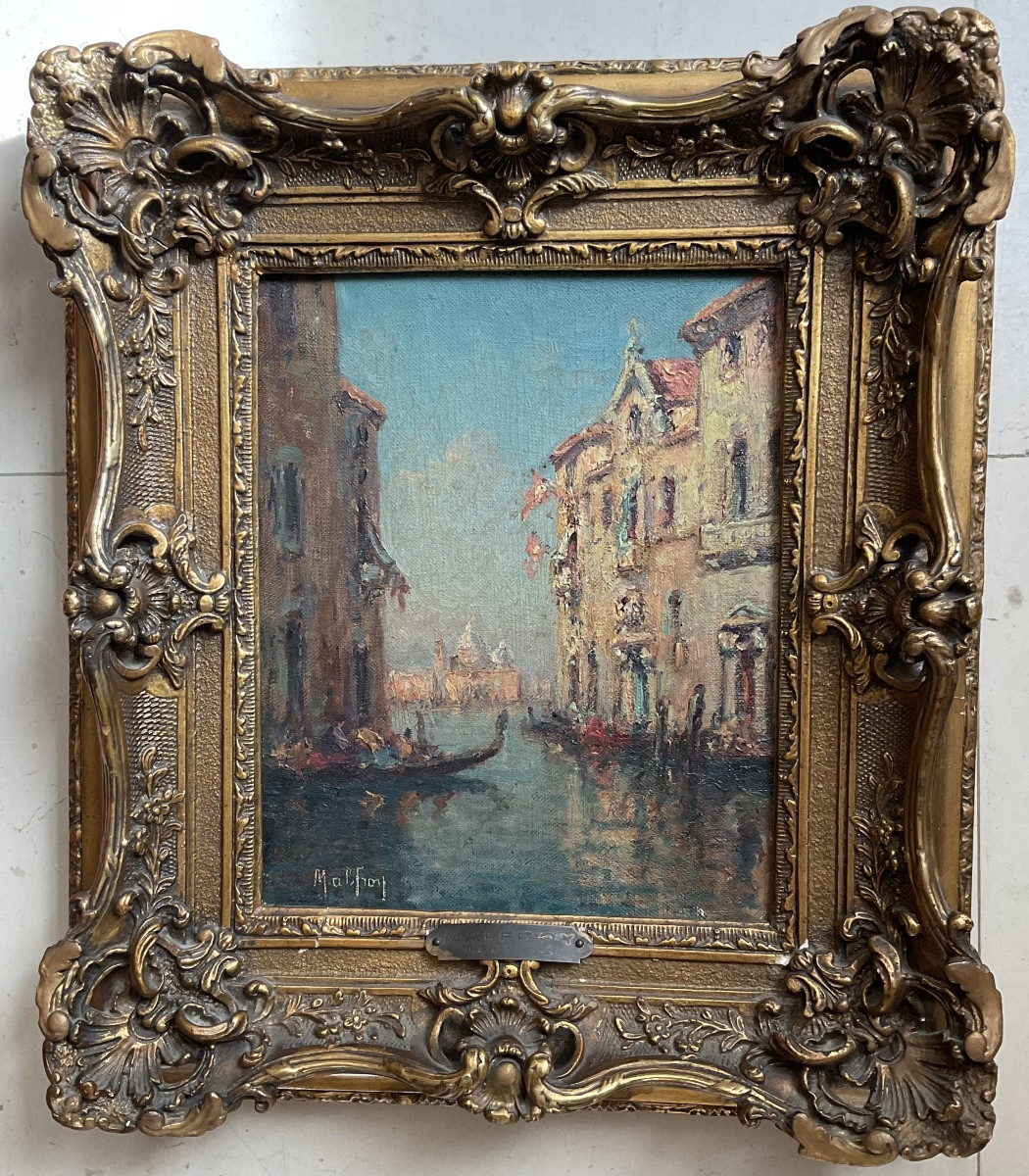Paire de toiles Venise par Malfroy -photo-2