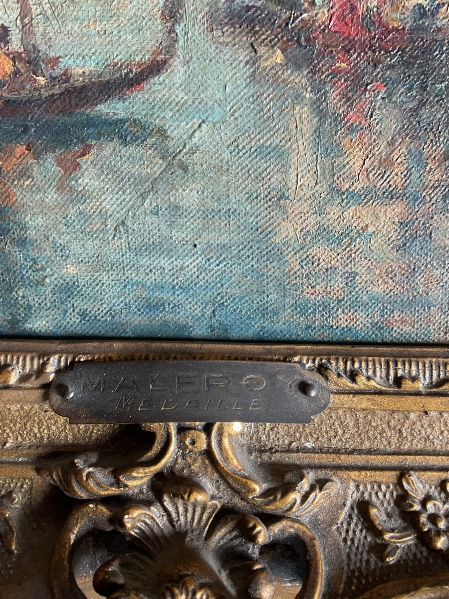 Paire de toiles Venise par Malfroy -photo-3