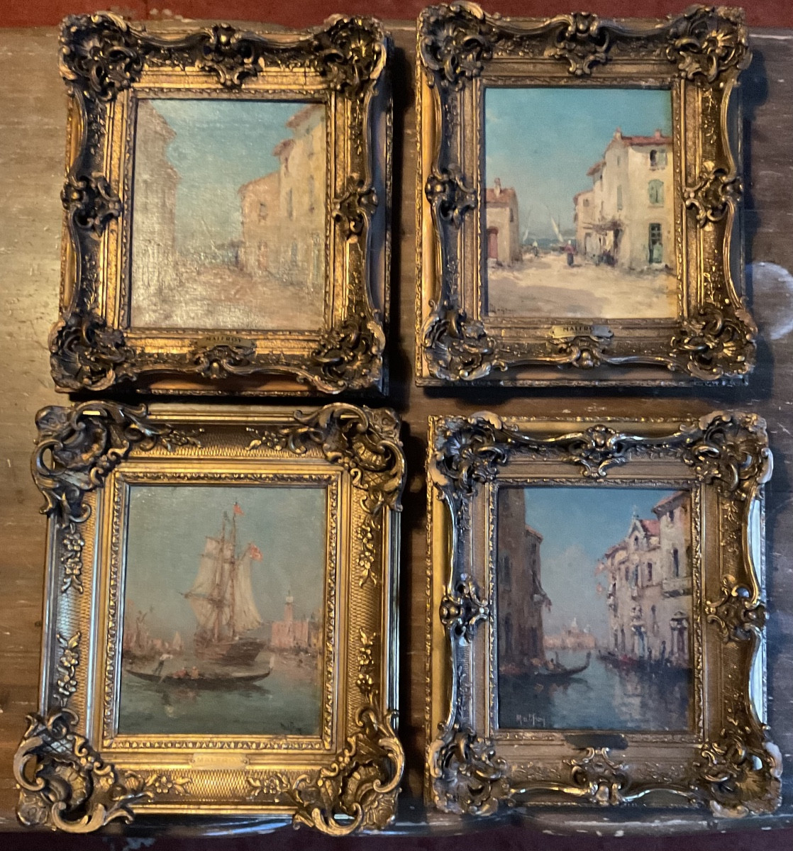 Paire de toiles Venise par Malfroy -photo-7