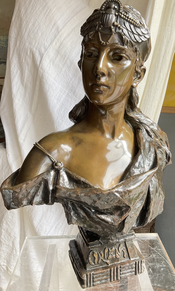 Grand modèle de77cm pour ce buste Orient de Villanis-photo-3