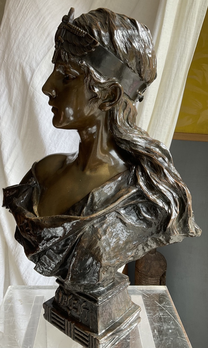 Grand modèle de77cm pour ce buste Orient de Villanis-photo-4