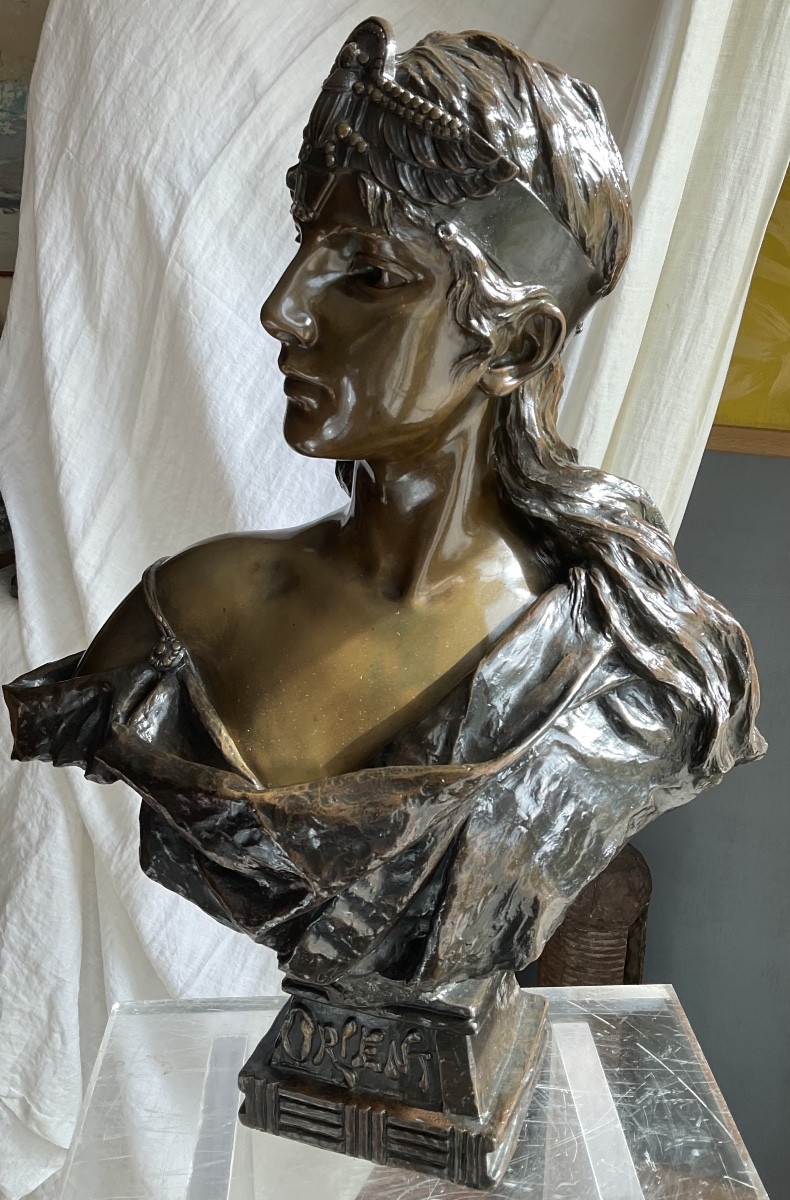 Grand modèle de77cm pour ce buste Orient de Villanis-photo-3