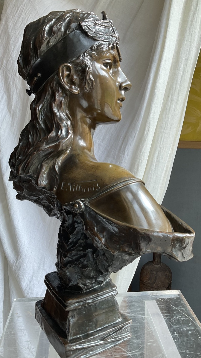 Grand modèle de77cm pour ce buste Orient de Villanis-photo-5