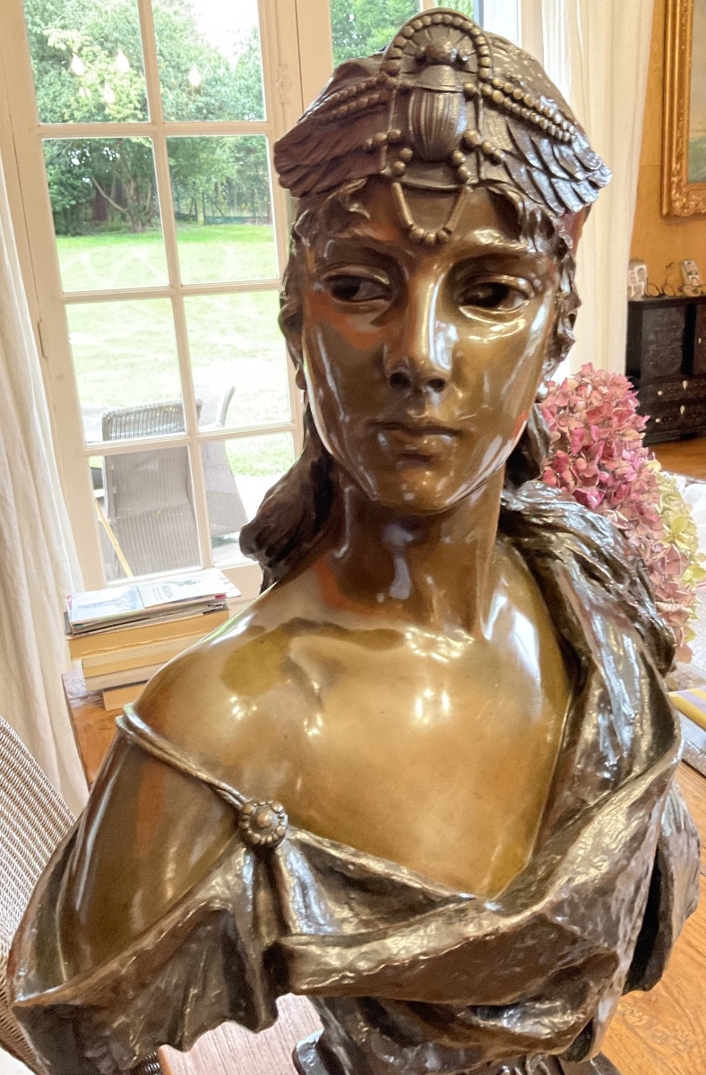 Grand modèle de77cm pour ce buste Orient de Villanis-photo-8
