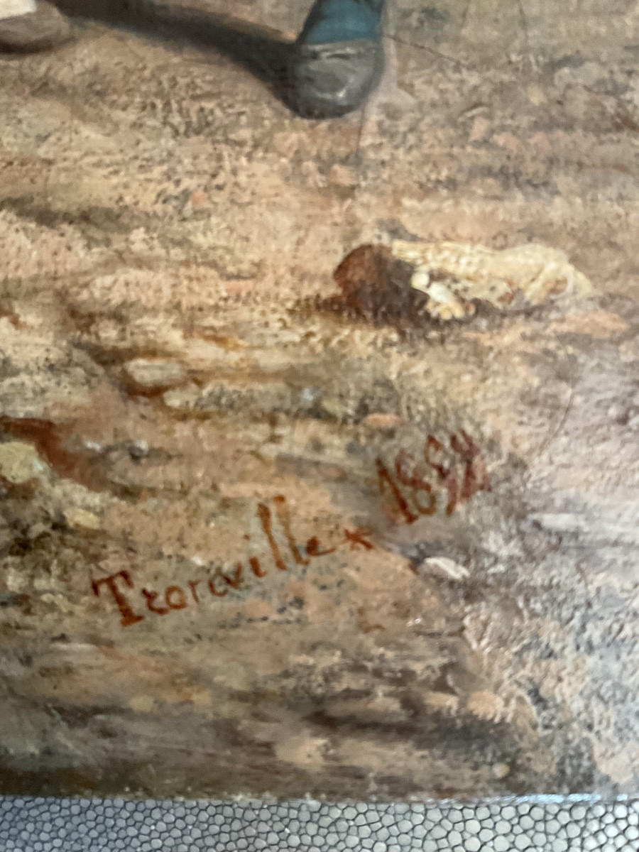 Toile de Tronville  sortie d’auberge-photo-3