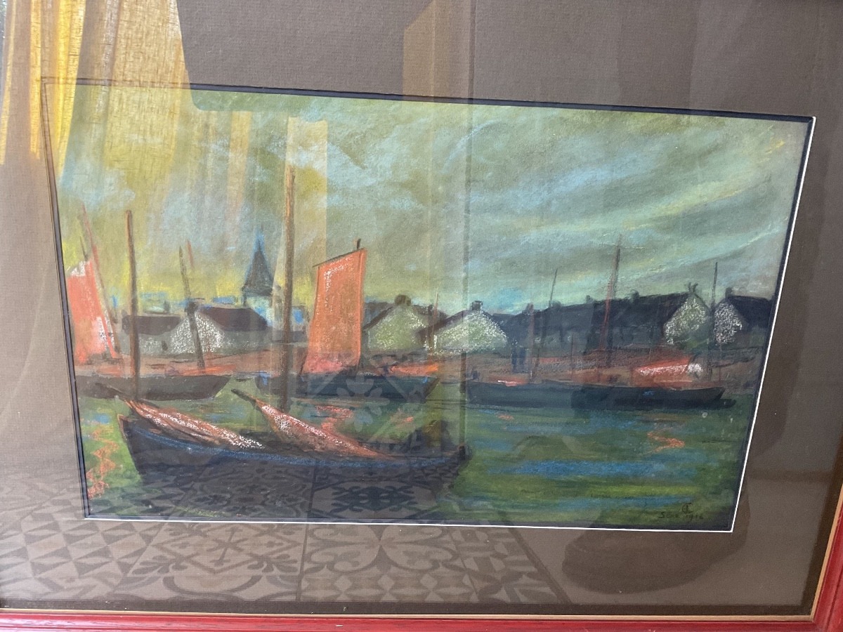 Pastel golfe du Morbihan Sene-photo-3