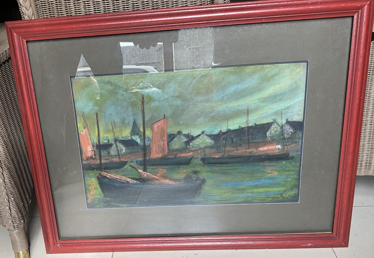 Pastel golfe du Morbihan Sene