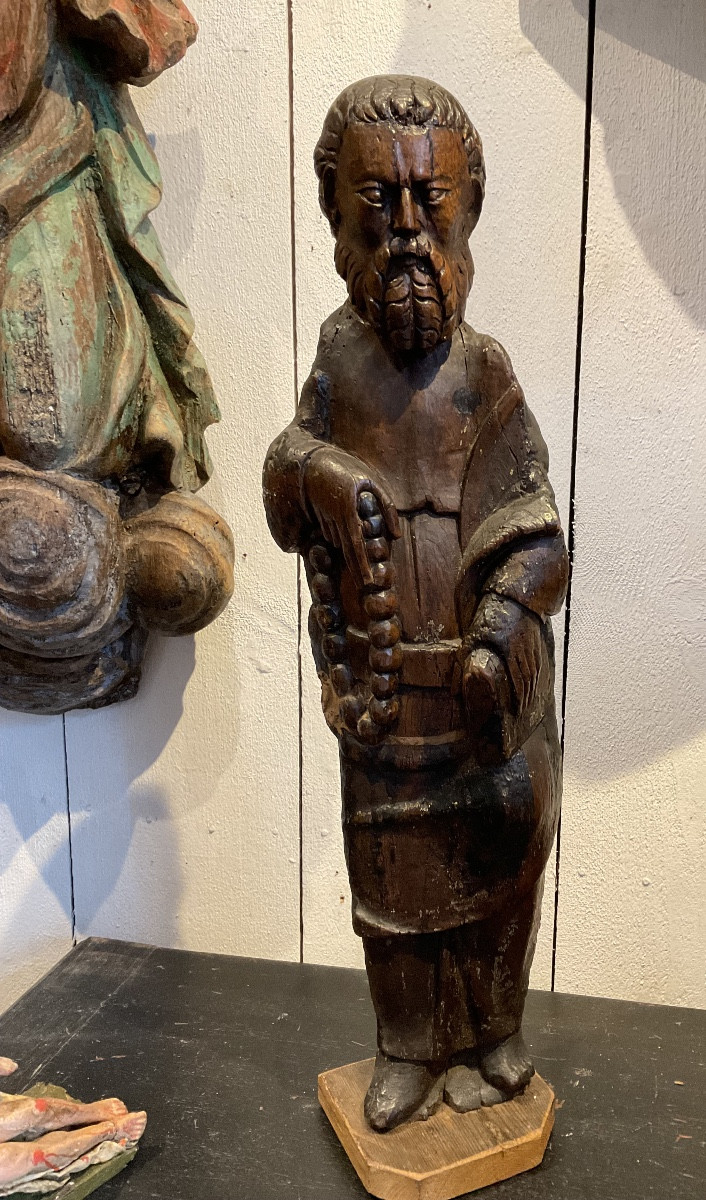 Saint Antoine de Padoue bois XVIe-photo-4