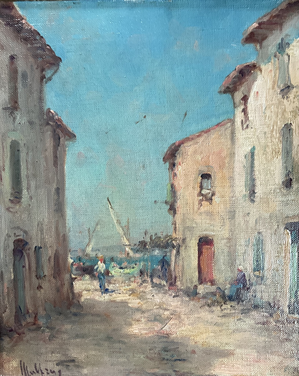Vue des Martigues par Malfroy hst