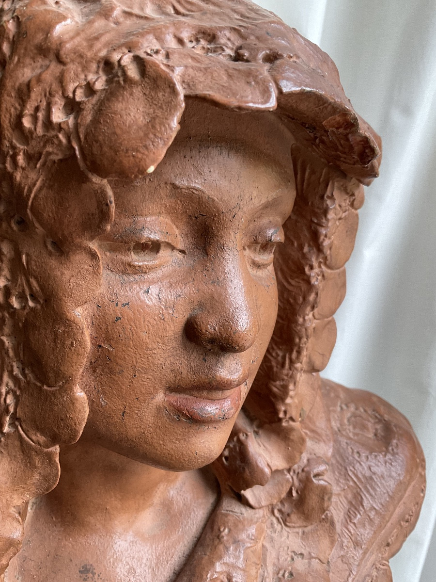 Oriental Terracotta Bust-photo-4