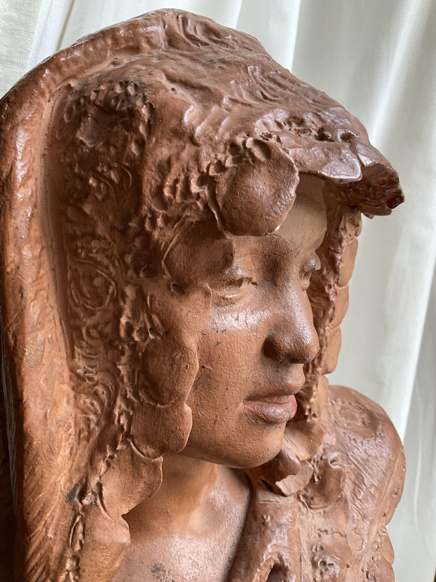 Oriental Terracotta Bust